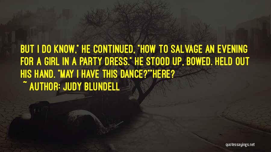 Evening Dress Quotes By Judy Blundell