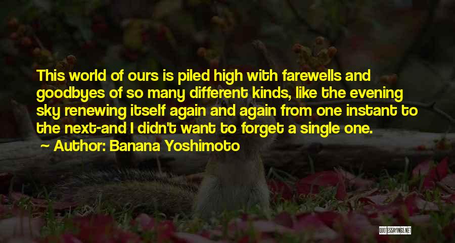 Evening Sky Quotes By Banana Yoshimoto