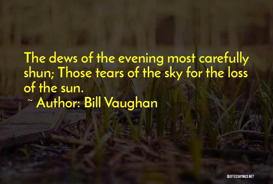 Evening Sky Quotes By Bill Vaughan