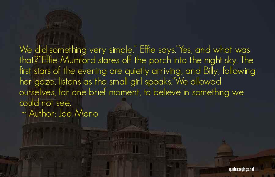 Evening Sky Quotes By Joe Meno