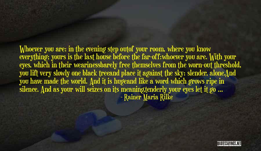 Evening Sky Quotes By Rainer Maria Rilke