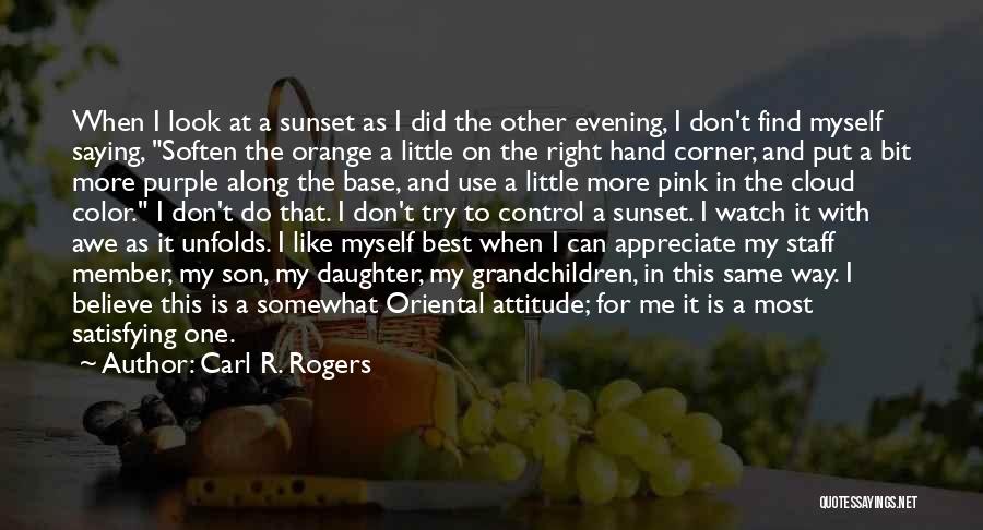 Evening Sunset Quotes By Carl R. Rogers