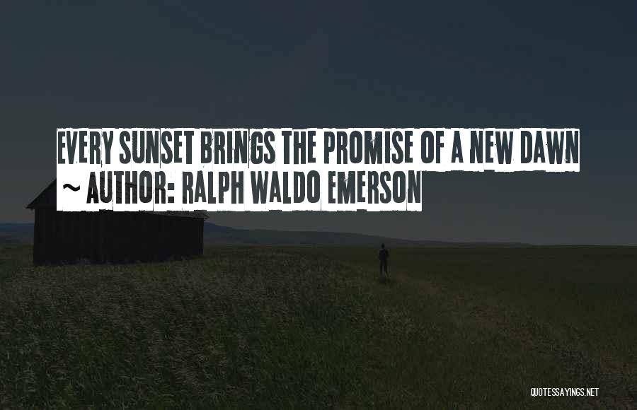 Evening Sunset Quotes By Ralph Waldo Emerson
