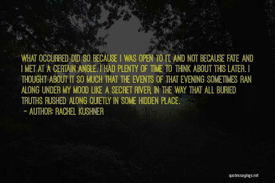 Evening Time Quotes By Rachel Kushner