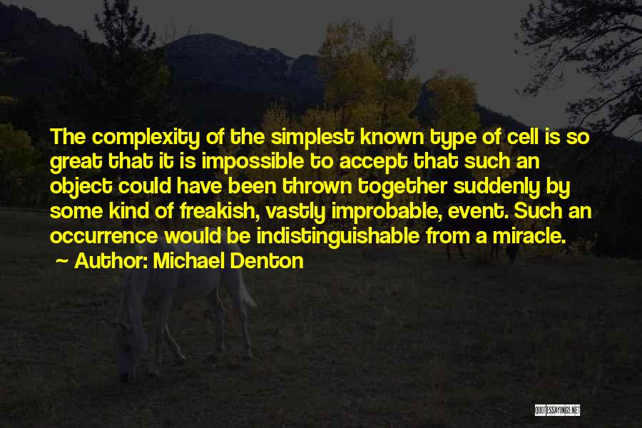 Event Design Quotes By Michael Denton