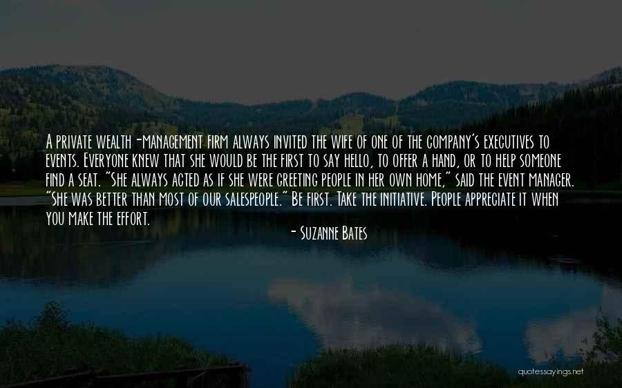 Event Management Company Quotes By Suzanne Bates