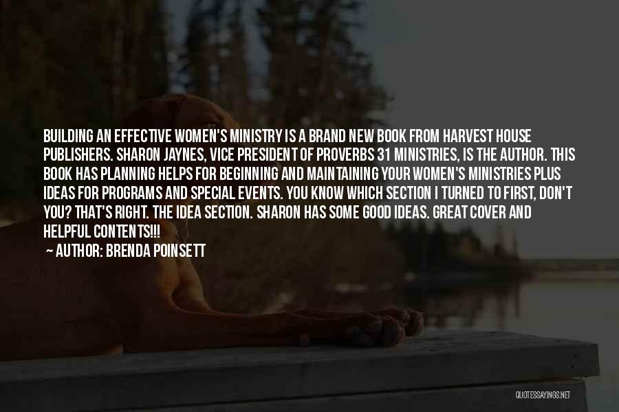Events Planning Quotes By Brenda Poinsett