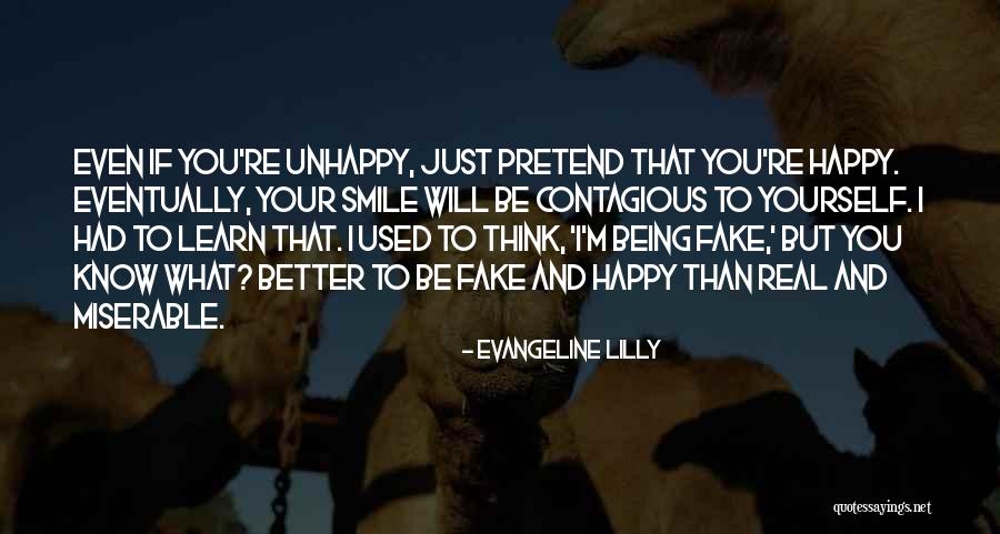 Eventually Being Happy Quotes By Evangeline Lilly Eventually Being Happy Quotes By Evangeline Lilly
