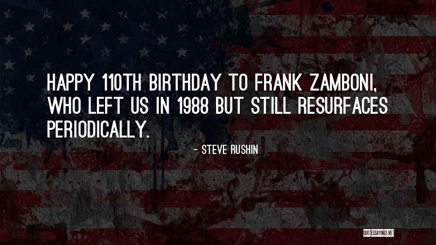 Ever Best Birthday Quotes By Steve Rushin Ever Best Birthday Quotes By Steve Rushin