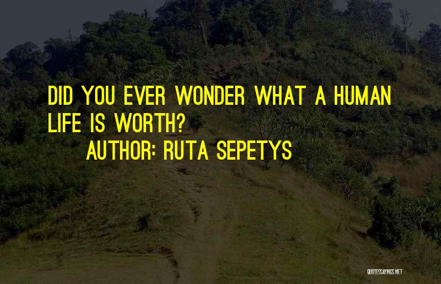 Ever Wonder Quotes By Ruta Sepetys