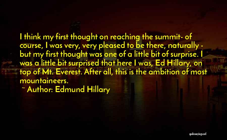 Everest Summit Quotes By Edmund Hillary