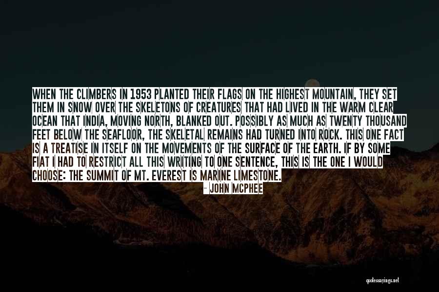 Everest Summit Quotes By John McPhee Everest Summit Quotes By John McPhee