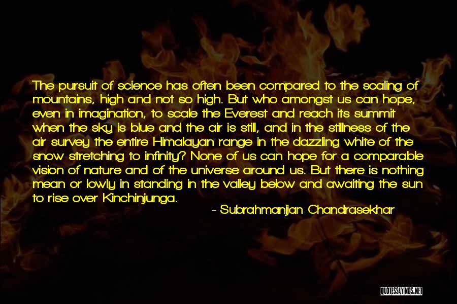Everest Summit Quotes By Subrahmanijan Chandrasekhar Everest Summit Quotes By Subrahmanijan Chandrasekhar