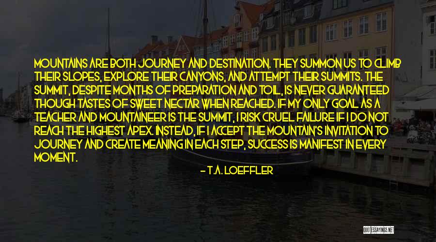 Everest Summit Quotes By T.A. Loeffler