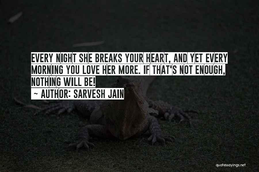 Every Night Love Quotes By Sarvesh Jain