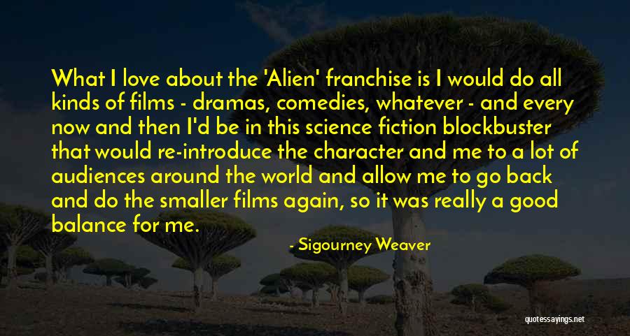 Every Now And Then Love Quotes By Sigourney Weaver Every Now And Then Love Quotes By Sigourney Weaver