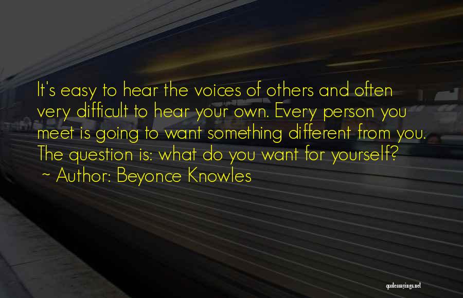 Every Person Different Quotes By Beyonce Knowles