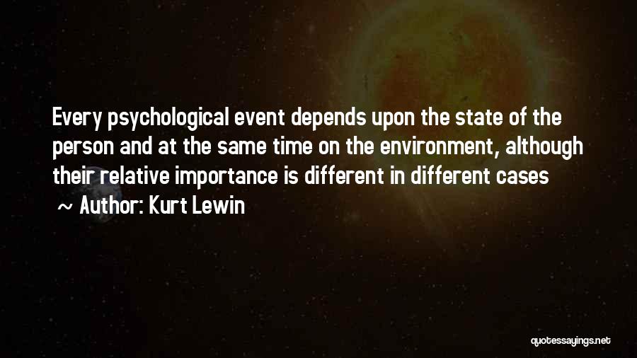 Every Person Different Quotes By Kurt Lewin