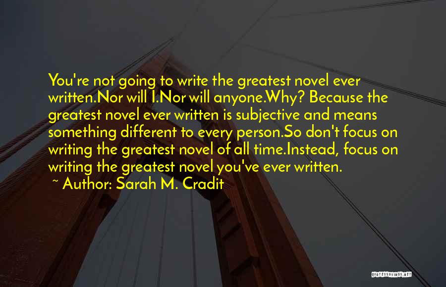 Every Person Different Quotes By Sarah M. Cradit