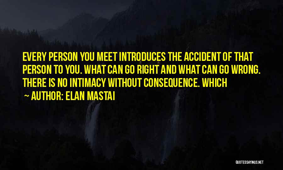 Every Person You Meet Quotes By Elan Mastai