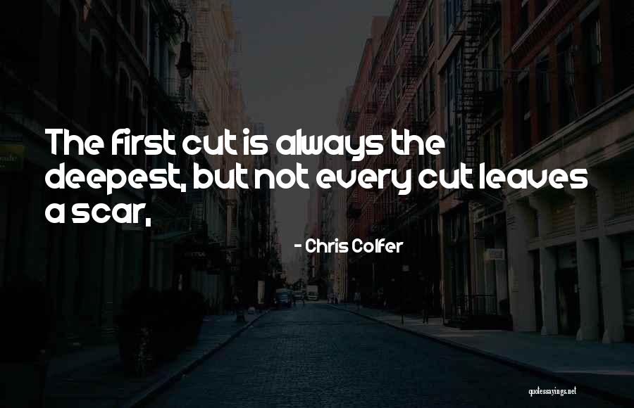 Every Scar Quotes By Chris Colfer Every Scar Quotes By Chris Colfer