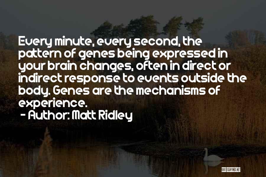 Every Second Every Minute Quotes By Matt Ridley