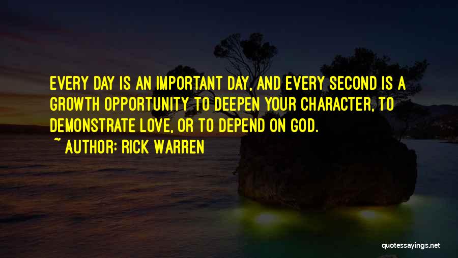 Every Second Quotes By Rick Warren