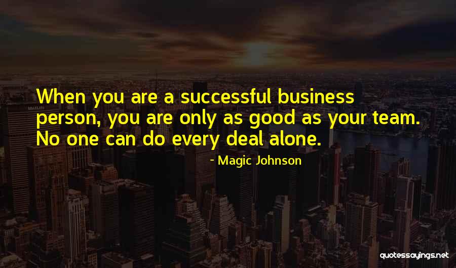 Every Successful Person Quotes By Magic Johnson