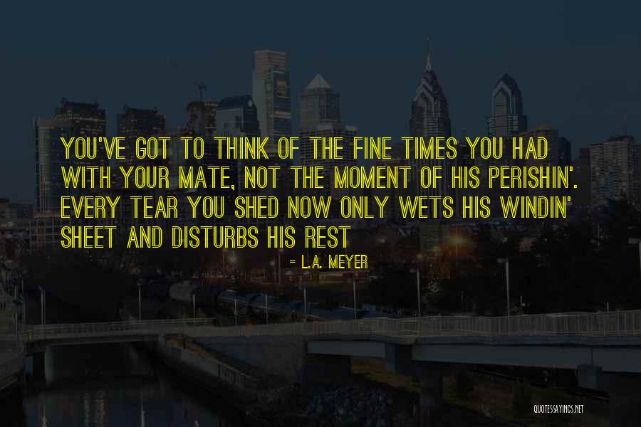 Every Tear Shed Quotes By L.A. Meyer