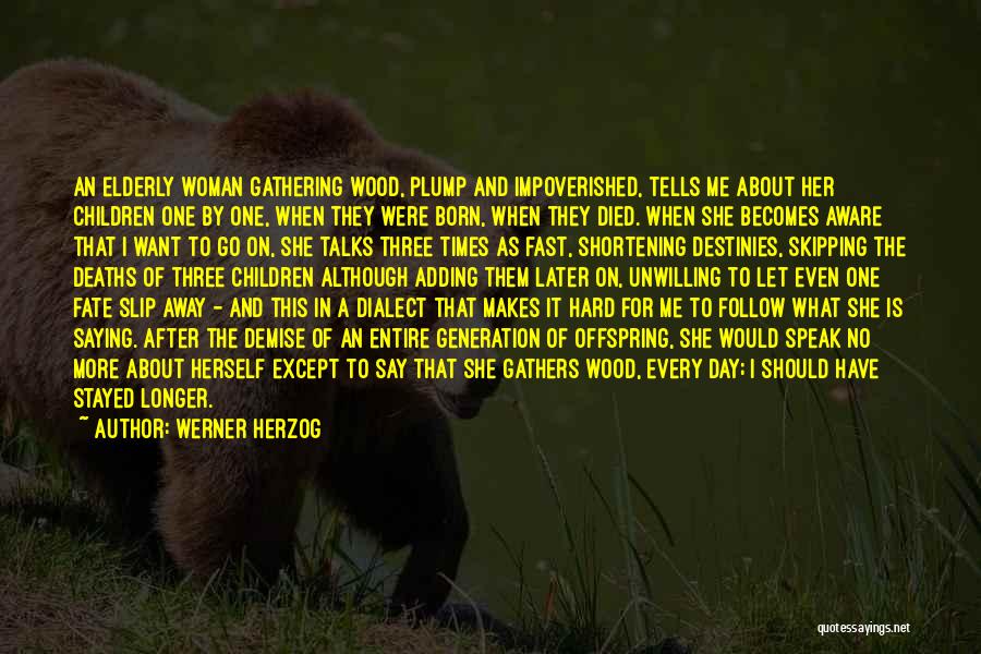 Every Woman For Herself Quotes By Werner Herzog