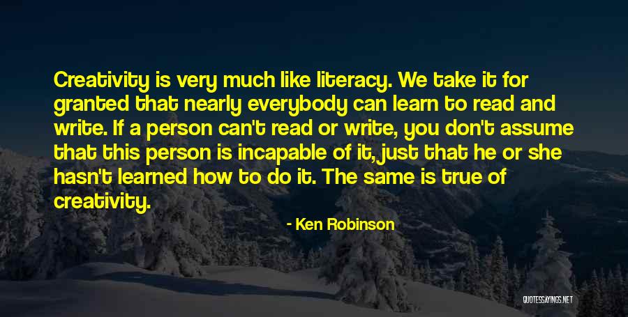 Everybody Can Learn Quotes By Ken Robinson Everybody Can Learn Quotes By Ken Robinson