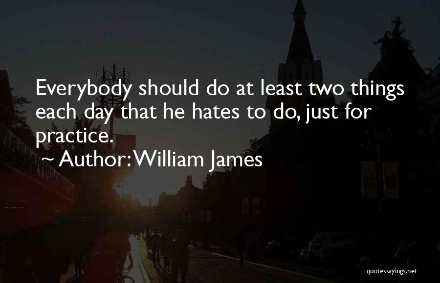 Everybody Hates You Quotes By William James