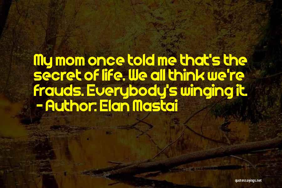 Everybody Have Secret Quotes By Elan Mastai