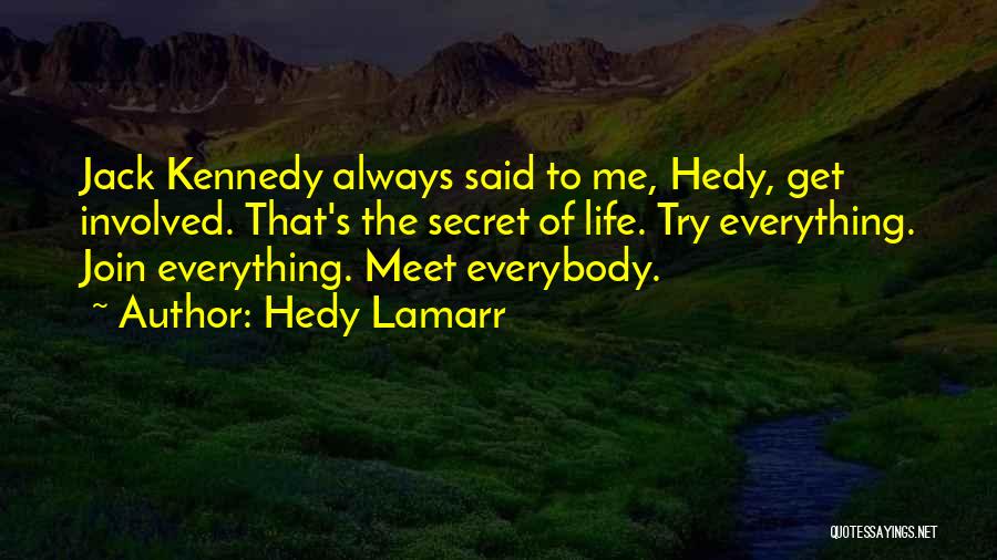 Everybody Have Secret Quotes By Hedy Lamarr