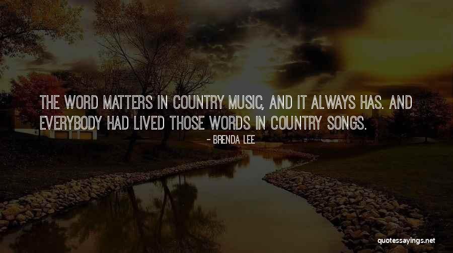 Everybody Matters Quotes By Brenda Lee Everybody Matters Quotes By Brenda Lee
