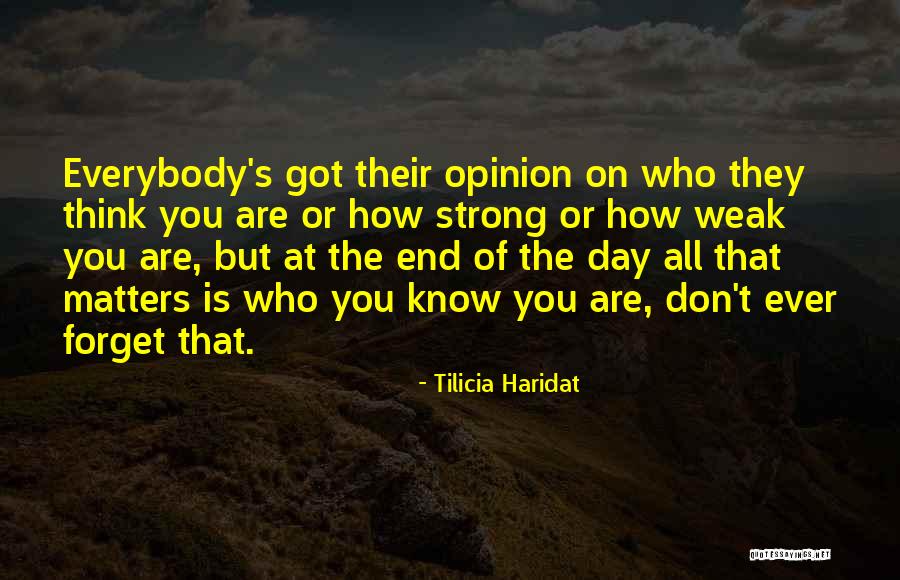 Everybody Matters Quotes By Tilicia Haridat Everybody Matters Quotes By Tilicia Haridat