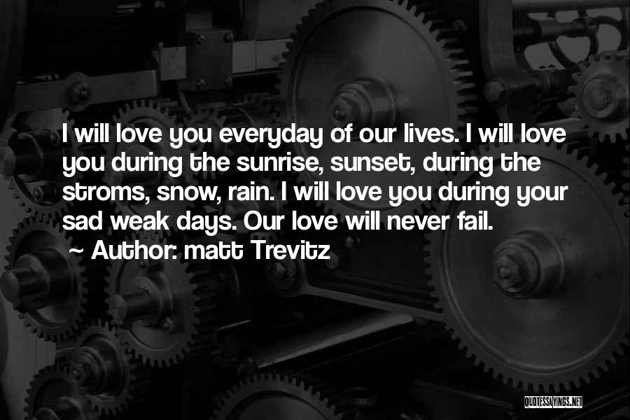 Everyday I Love You Quotes By Matt Trevitz