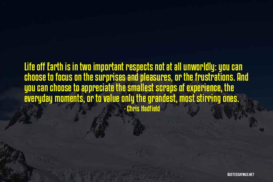 Everyday Moments Quotes By Chris Hadfield