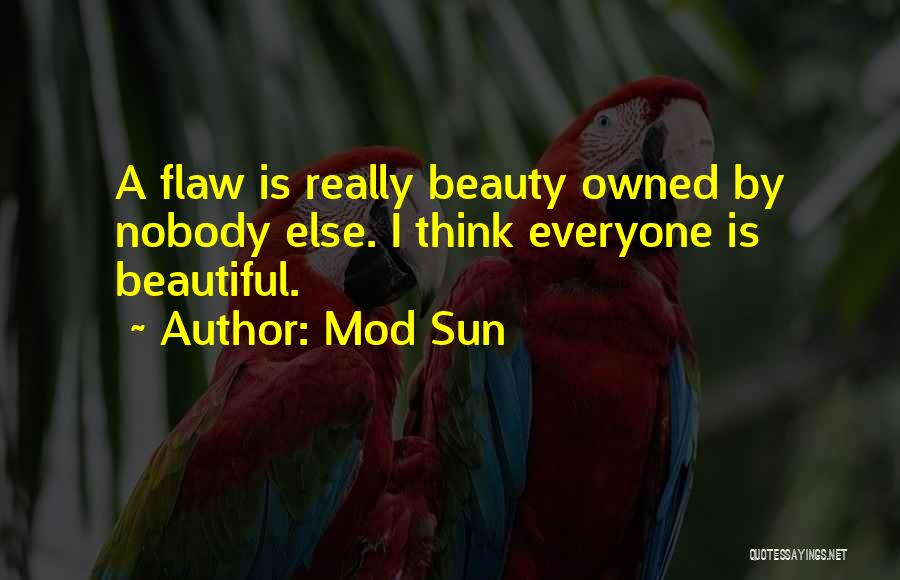 Everyone Has Their Own Flaws Quotes By Mod Sun