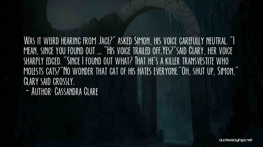 Everyone Hates You Quotes By Cassandra Clare