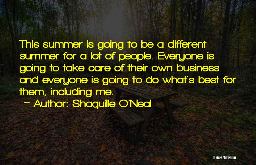 Everyone Is Different Quotes By Shaquille O'Neal