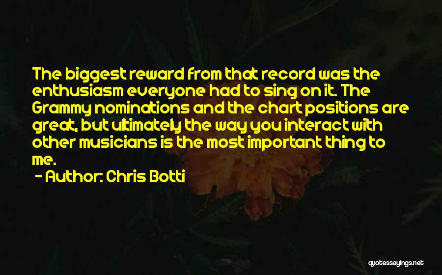 Everyone Is Important Quotes By Chris Botti