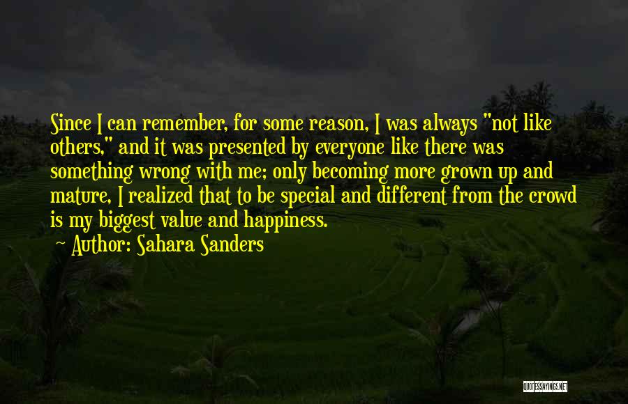 Everyone Is Special Quotes By Sahara Sanders