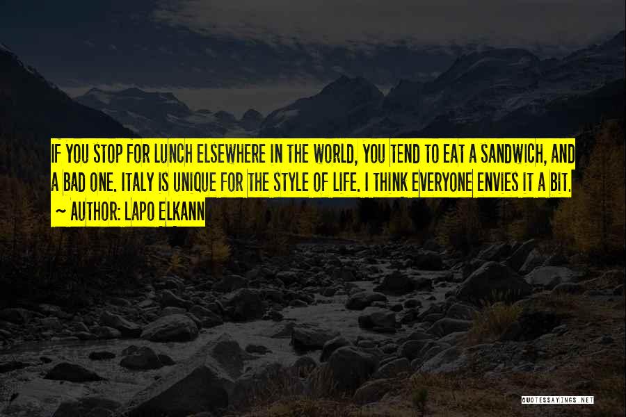 Everyone Is Unique Quotes By Lapo Elkann