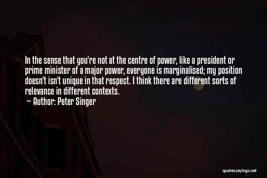 Everyone Is Unique Quotes By Peter Singer