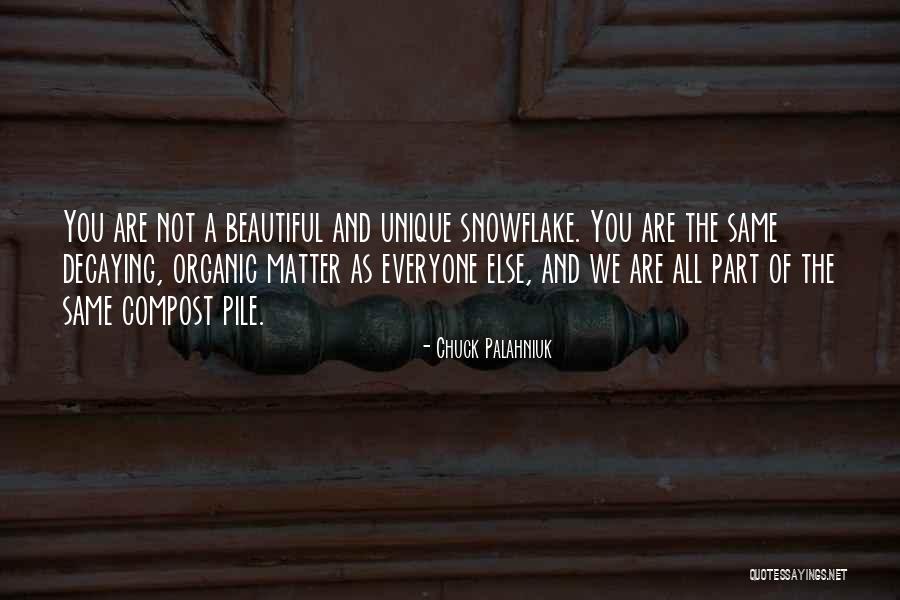 Everyone Not The Same Quotes By Chuck Palahniuk Everyone Not The Same Quotes By Chuck Palahniuk