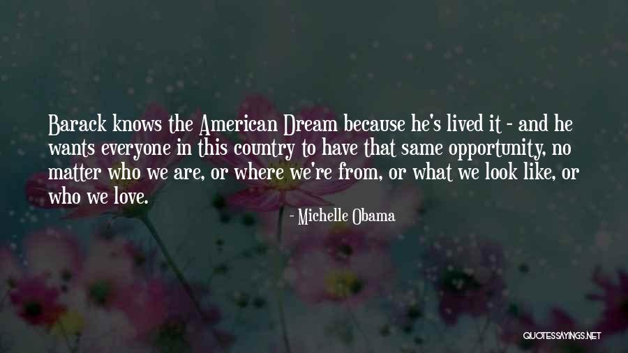 Everyone Wants Love Quotes By Michelle Obama