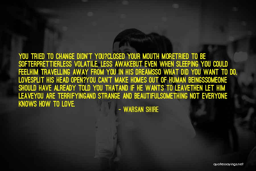 Everyone Wants Love Quotes By Warsan Shire