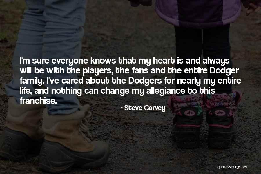 Everyone Will Change Quotes By Steve Garvey