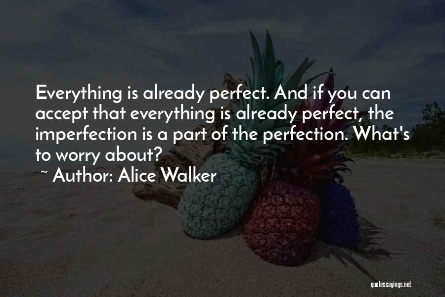 Everything About You Is Perfect Quotes By Alice Walker